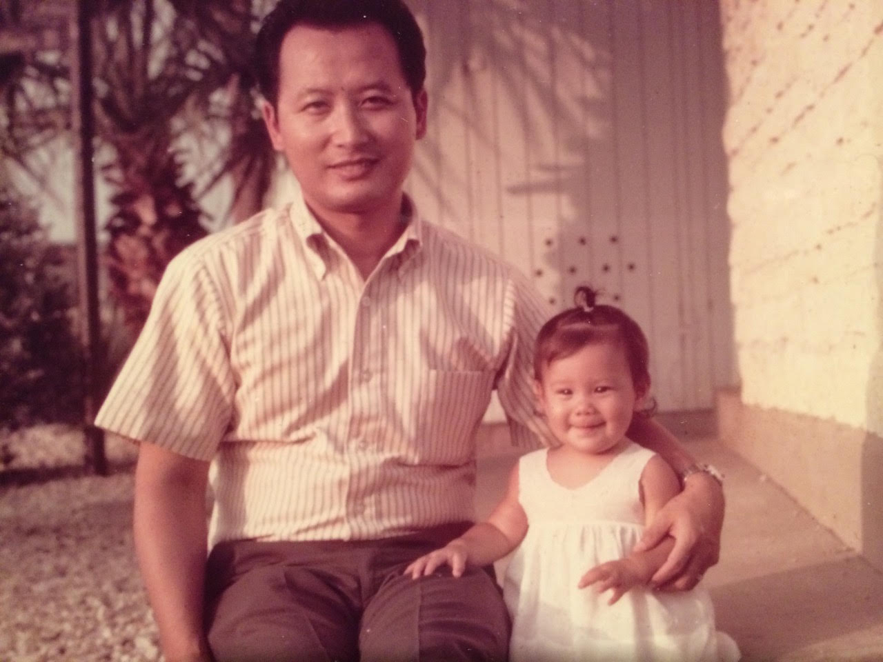 Young child with father